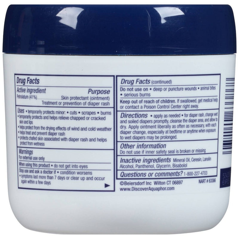 Aquaphor Baby Healing Ointment - Advanced Therapy to Help Heal Diaper Rash and Chapped Skin - 14oz. Jar