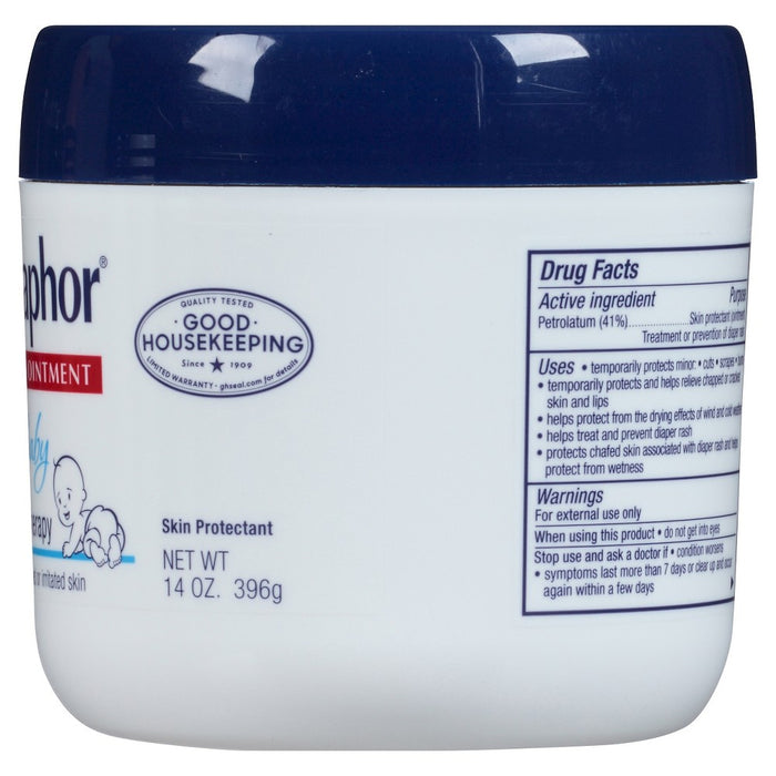 Aquaphor Baby Healing Ointment - Advanced Therapy to Help Heal Diaper Rash and Chapped Skin - 14oz. Jar