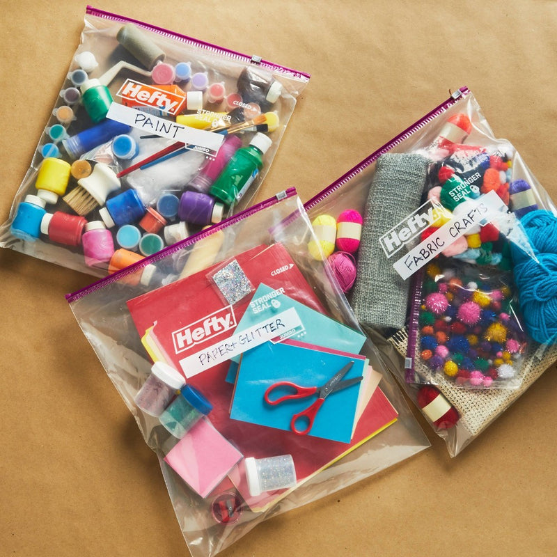 Hefty Jumbo 2.5 Gallon Slider Storage Bag - 12ct