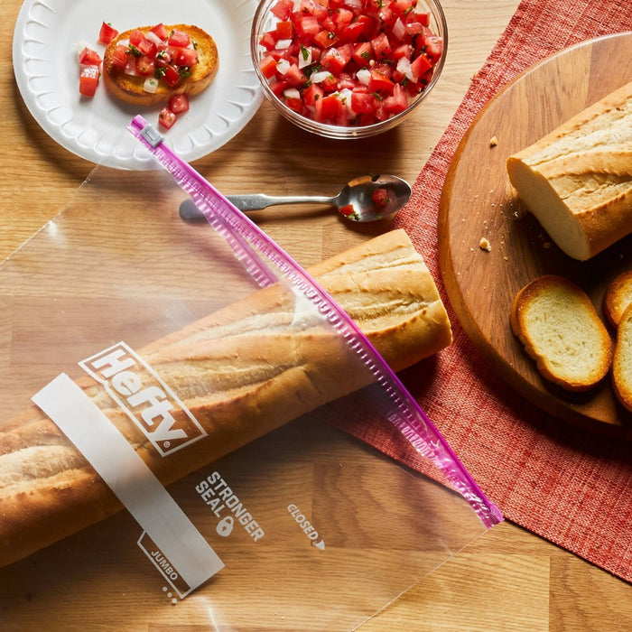 Hefty Jumbo 2.5 Gallon Slider Storage Bag - 12ct