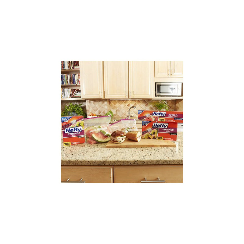 Hefty Gallon Food Storage Slider Bag - 30ct