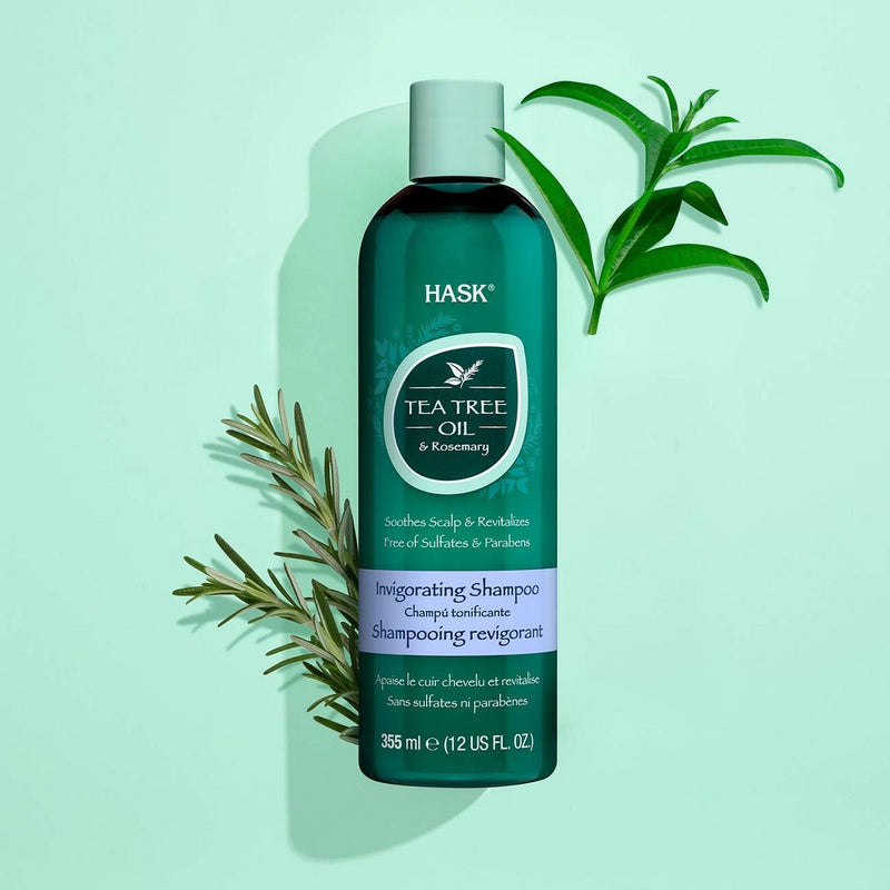 Hask Tea Tree & Rosemary Oil Scalp Care Shampoo - 12 fl oz