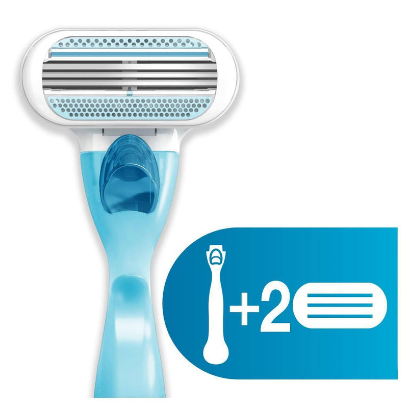 Venus Smooth Women's Razor - 1 Handle + 2 Refills