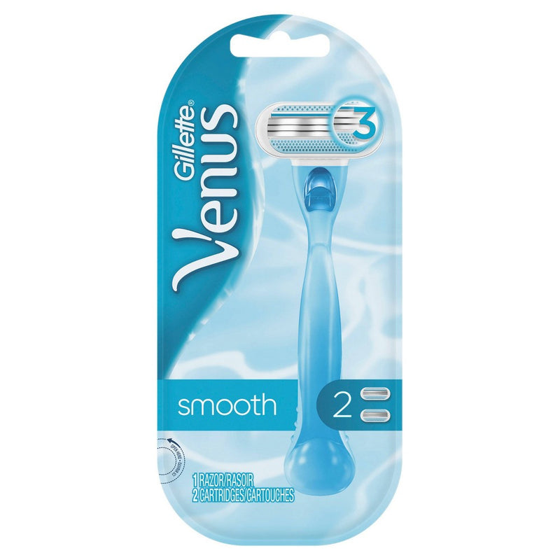 Venus Smooth Women's Razor - 1 Handle + 2 Refills
