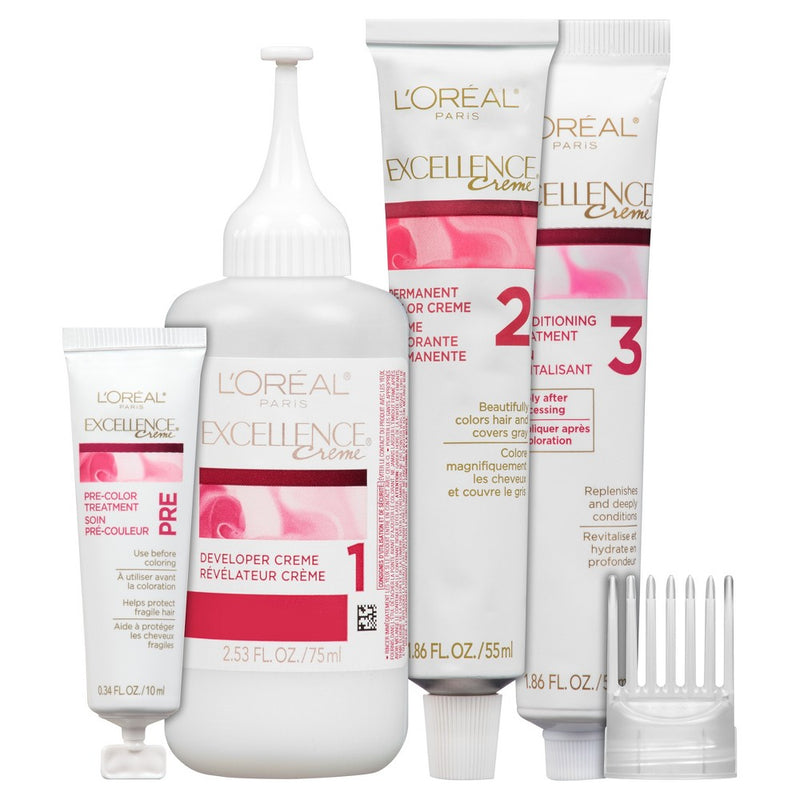 L'Oreal Paris Excellence Triple Protection Permanent Hair Color - 6.3 fl oz - 7 Dark Blonde - 1 Kit