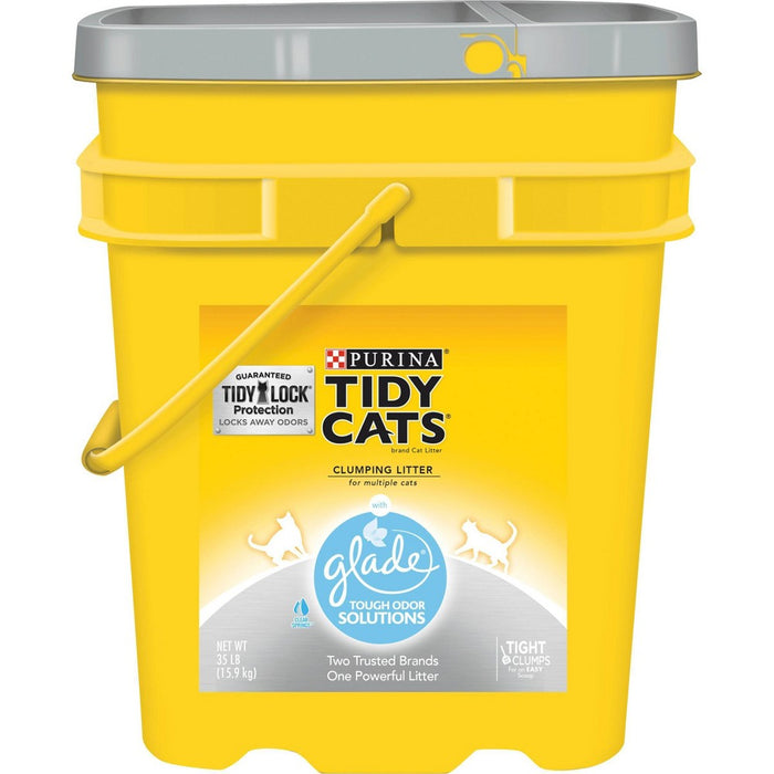 Purina Tidy Cats with Glade Tough Odor Solutions Multiple Cats Clumping Litter - 35lbs (LOCAL PICKUP ONLY)