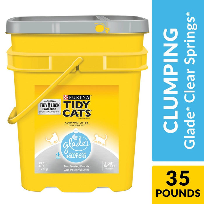 Purina Tidy Cats with Glade Tough Odor Solutions Multiple Cats Clumping Litter - 35lbs (LOCAL PICKUP ONLY)