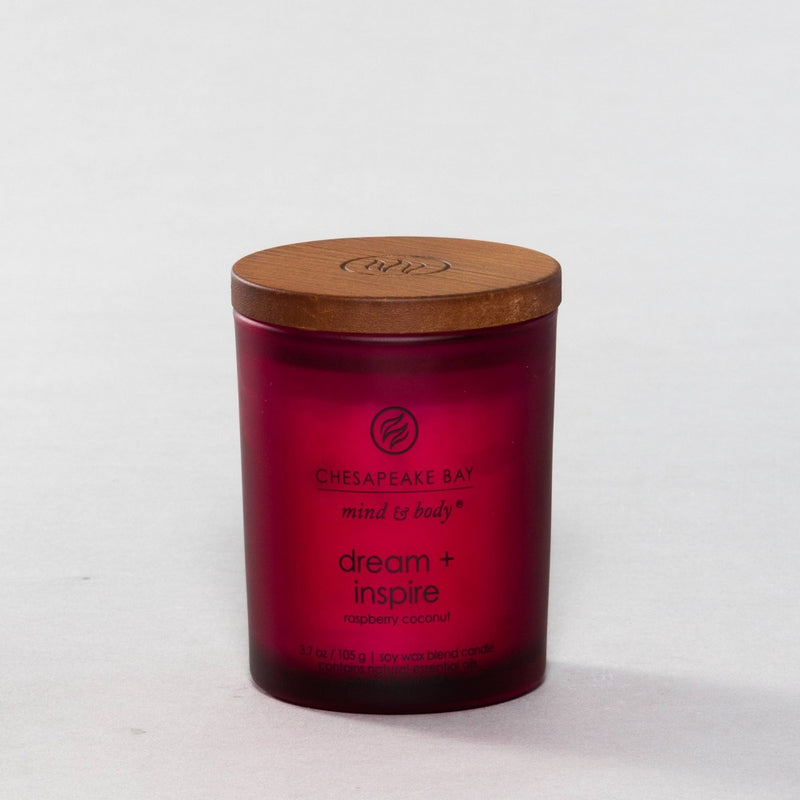 3.7oz Glass Jar Candle Dream + Inspire - Mind & Body by Chesapeake Bay Candle