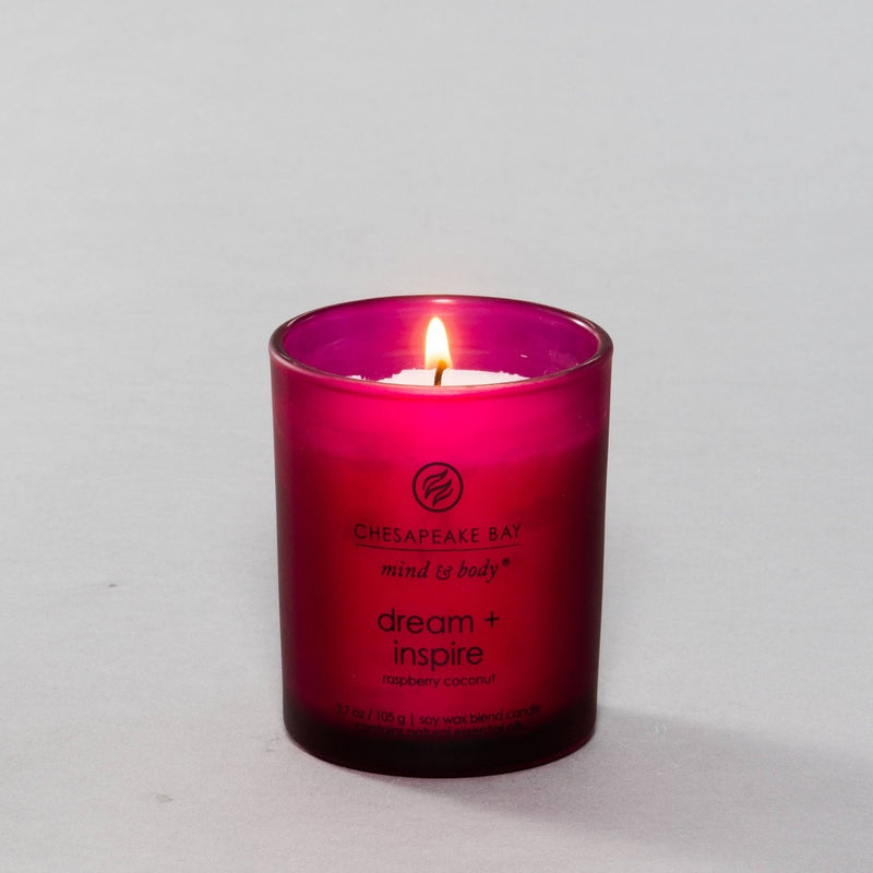 3.7oz Glass Jar Candle Dream + Inspire - Mind & Body by Chesapeake Bay Candle