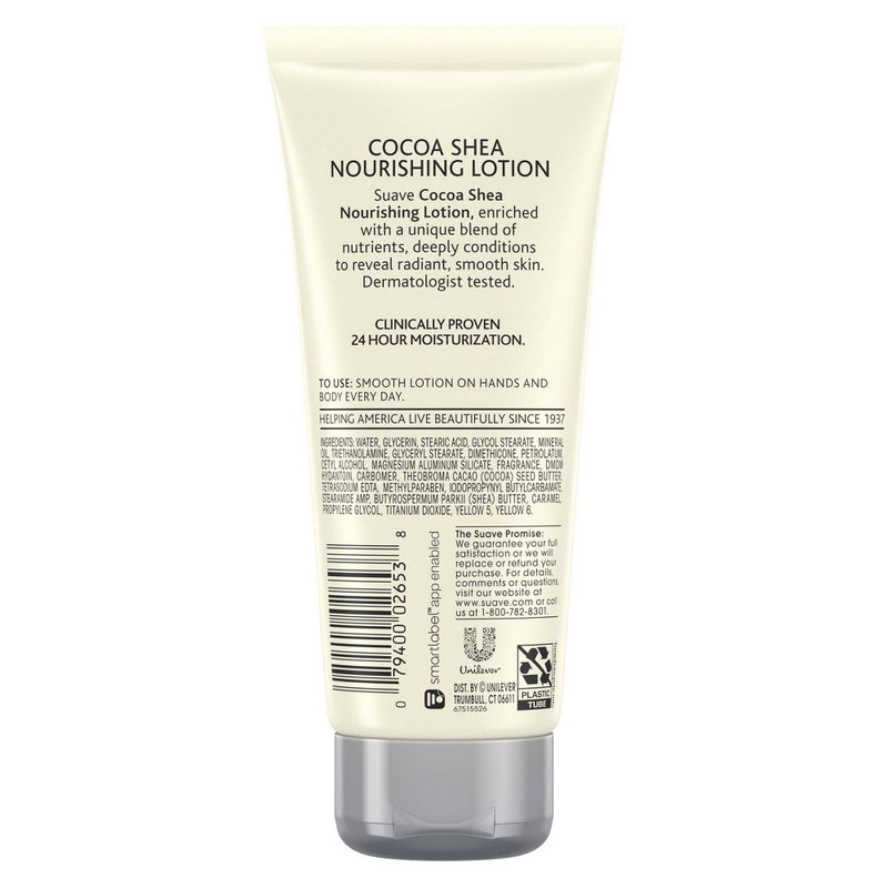 Suave Skin Solutions Smoothing with Cocoa Butter and Shea Body Lotion 3 oz