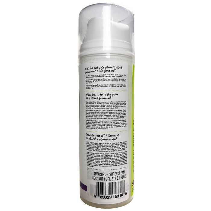 Devacurl Supercream Coconut Curl Styler - 5.1 fl oz