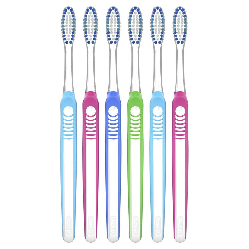 Oral-B Indicator Color Collection Manual Toothbrush Soft - 6ct
