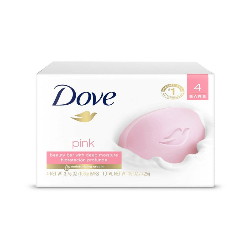 Dove Pink Deep Moisture Beauty Bar Soap - 3.75oz/4ct