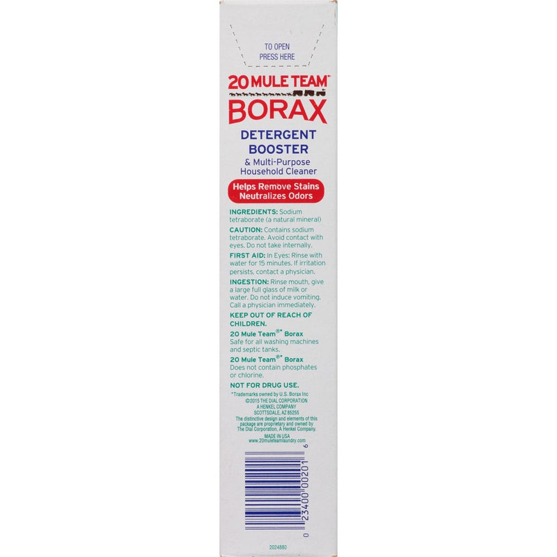 Mule Team Borax All Natural Detergent Booster & Multi-Purpose Household Cleaner 65 oz