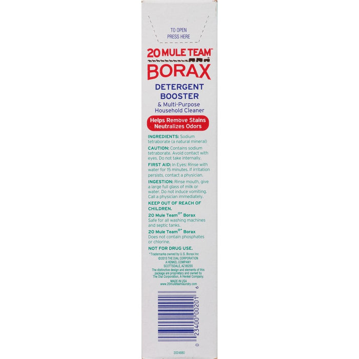Mule Team Borax All Natural Detergent Booster & Multi-Purpose Household Cleaner 65 oz