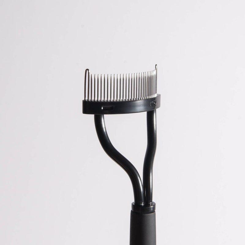 Trim Contour Eyelash Comb with Metal Bristles