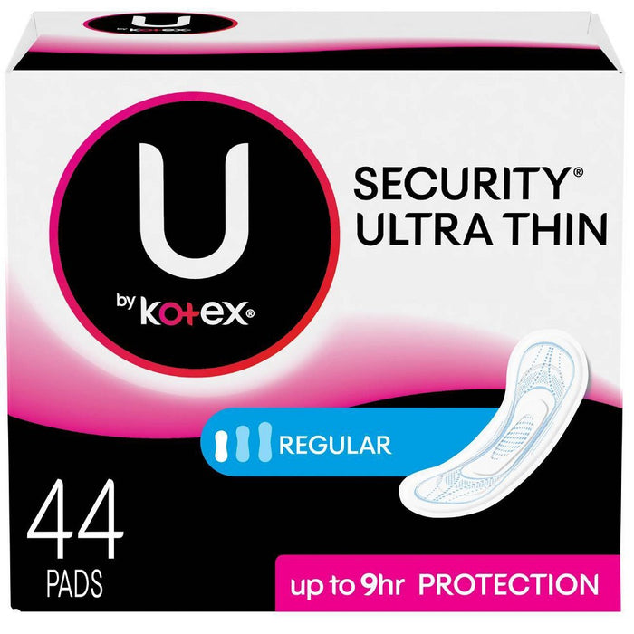 U By Kotex Ultra Thin Regular Pads - 44ct
