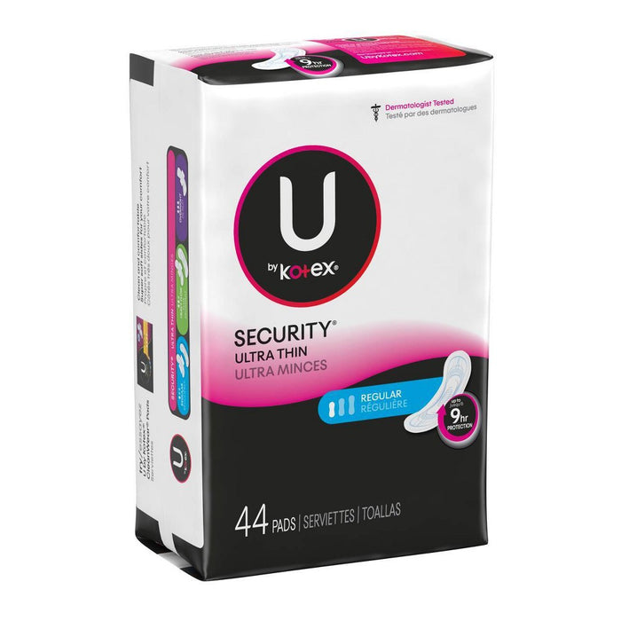 U By Kotex Ultra Thin Regular Pads - 44ct