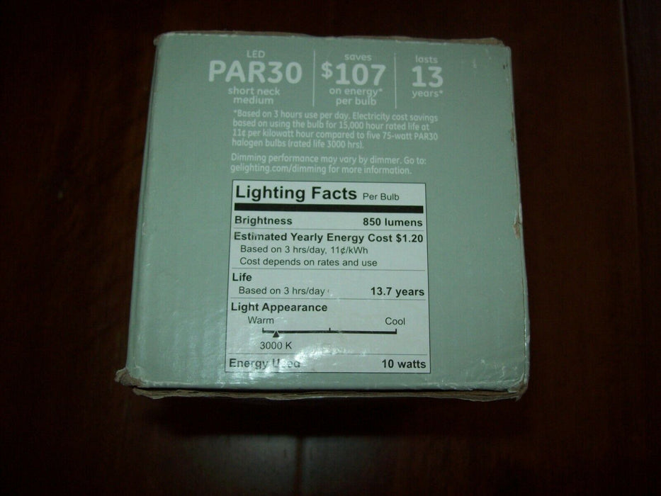 GE Classic 2-Pack 75 W Equivalent Dimmable Warm White Par30 Longneck 3000k LED Light Fixture Light Bulbs