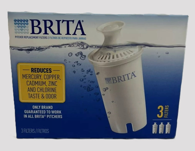Brita BPA Free Standard Replacement Water Filters for Pitchers and Dispensers