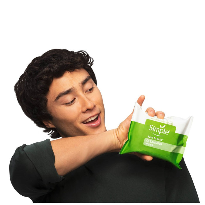 Unscented Simple Kind to Skin Cleansing Facial Wipes - 25ct