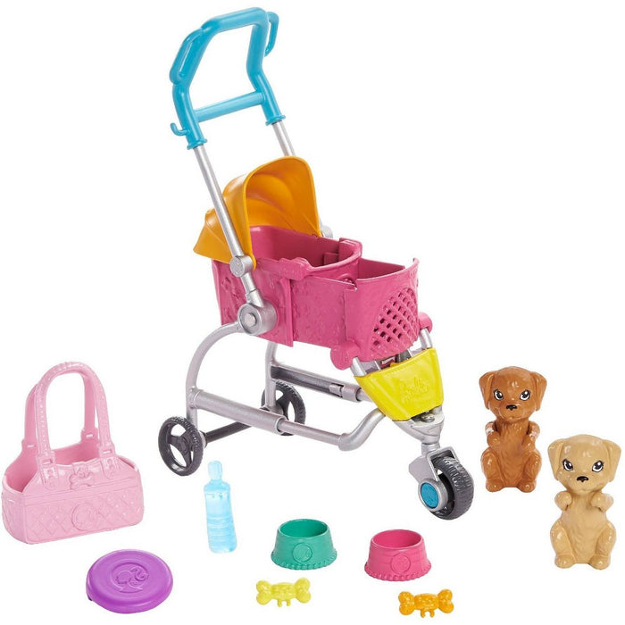 Barbie Stroll 'N Play Pups Doll Playset