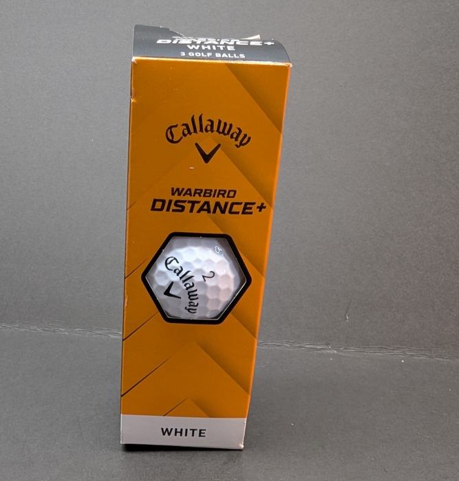 Pack of 3 Callaway Warbird Distance+ Golf Balls White Durable
