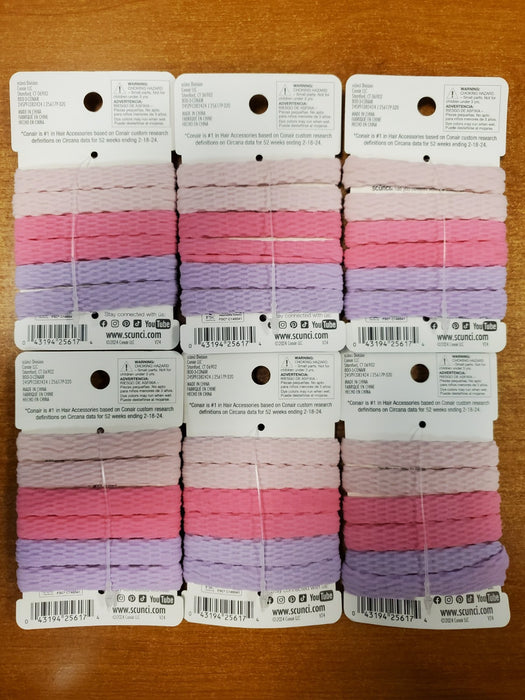 Multi-Pack Scunci Textured Ponytailers