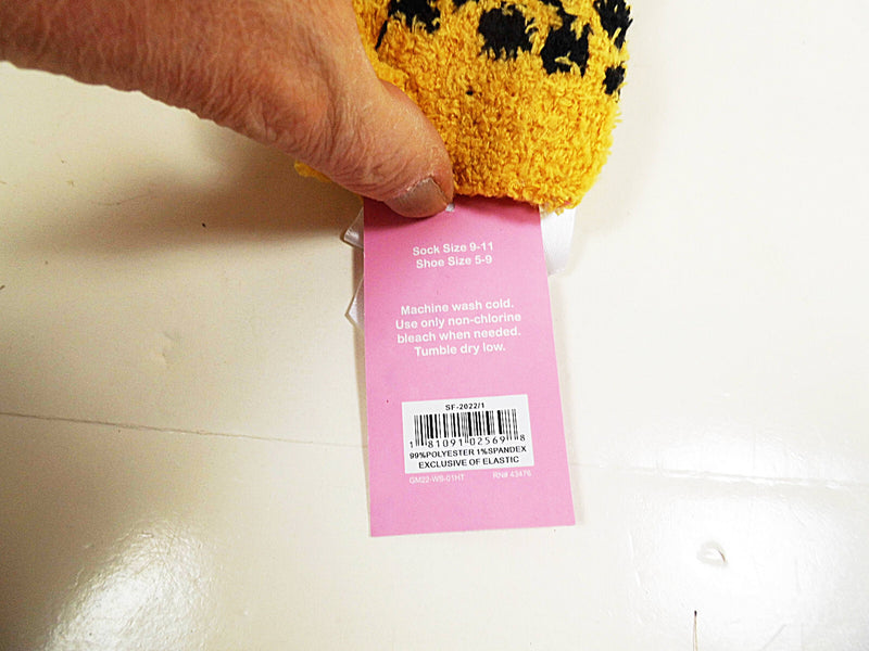 Fuzzy Socks Women Assorted Patterns Prints 99% Polyester 1% Spandex Snuggle Feet