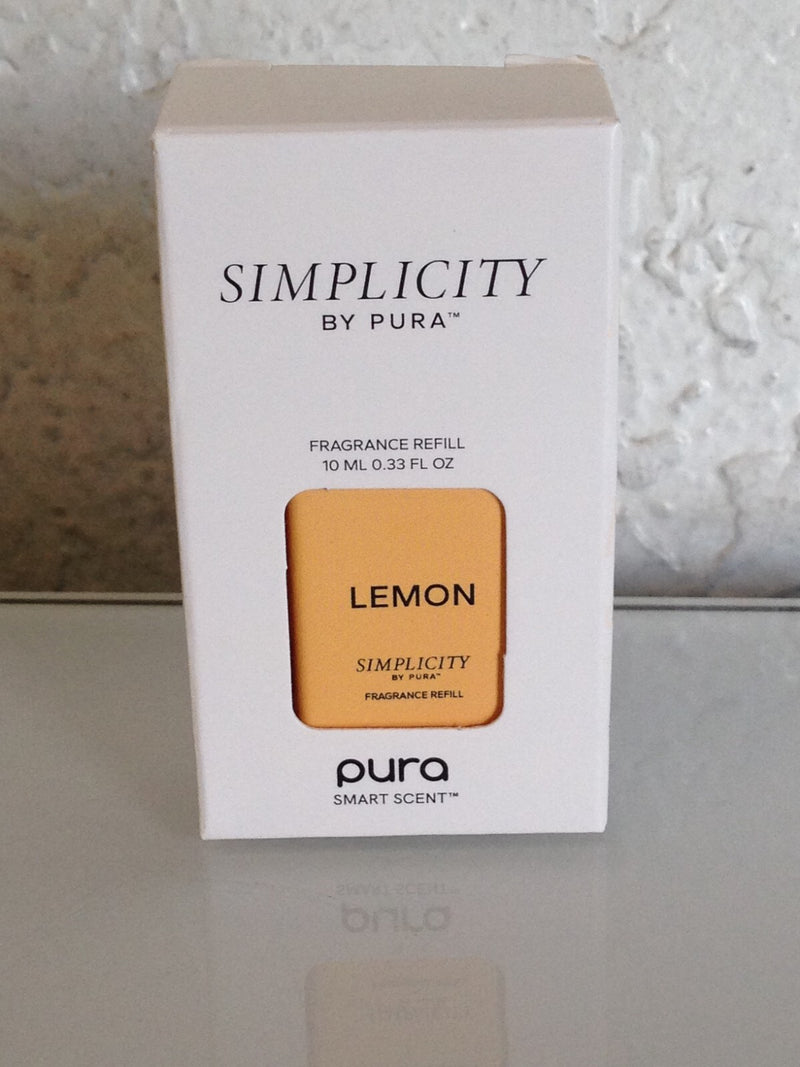 PURA Simplicity Smart Diffuser Refills, Lemon Scent, 10mL Each -