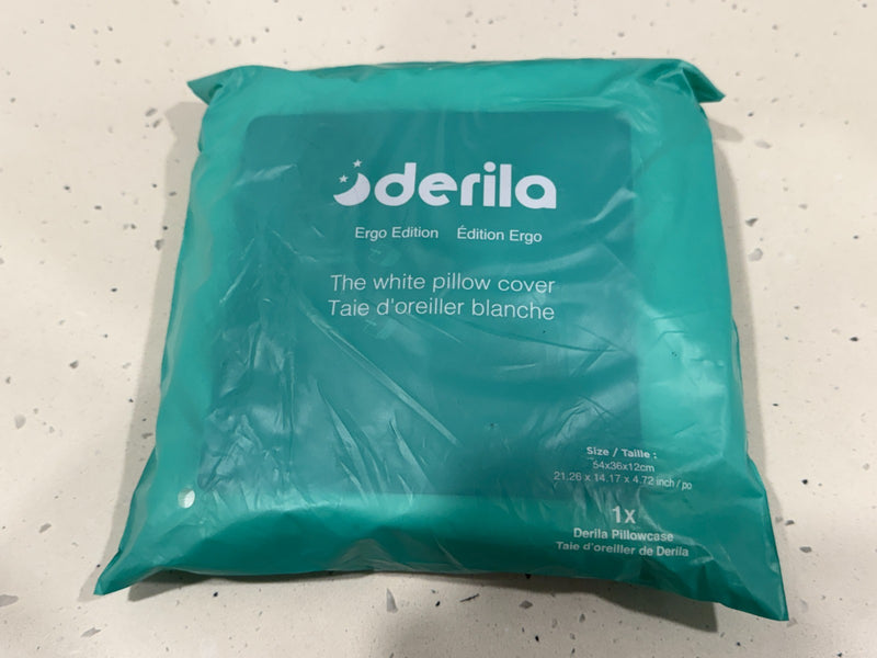 Derila Ergo Edition Pillow Case Cover for Ergo Pillow White New (LOCAL PICKUP ONLY)
