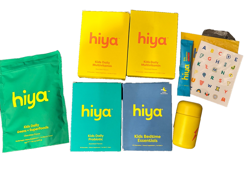 Hiya Health Kids Supplement Lot Multivitamin Probiotic Bedtime Superfoods + Cup