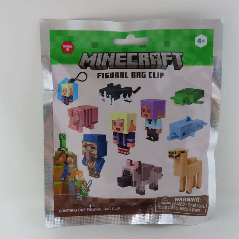 Minecraft Glow Squid Exclusive B Figural Bag Clip Series 5 Monogram Rare NEW