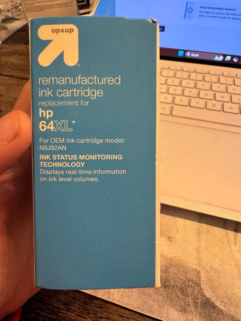 Printer ink cartridge replacement hp 64xl
