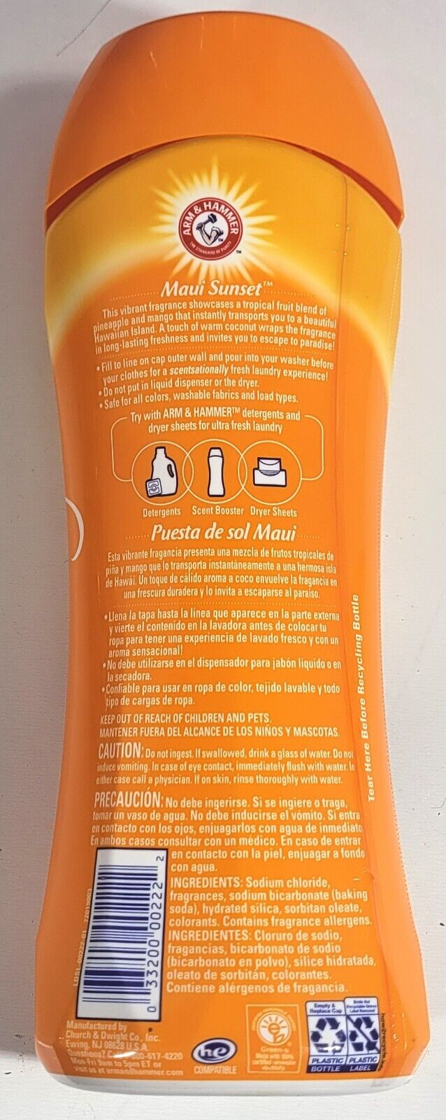 ARM & HAMMER IN - WASH Scent BOOSTER Maui Sunset 18Oz