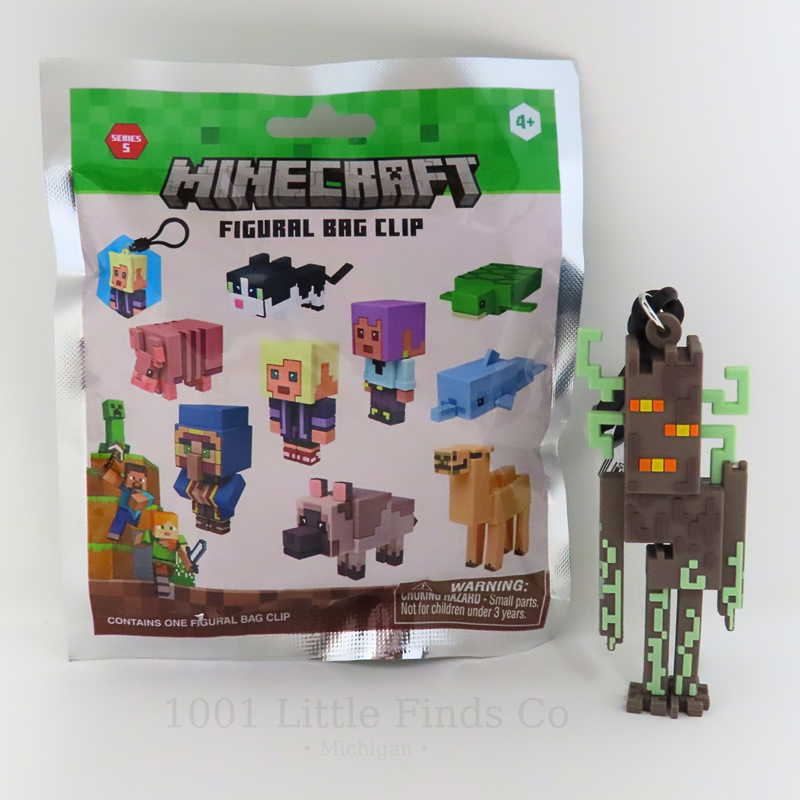 Minecraft Glow Squid Exclusive B Figural Bag Clip Series 5 Monogram Rare NEW