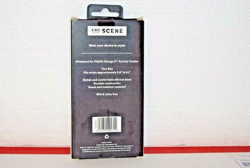 END SCENE Activity Wristband For Use With FITBIT CHARGE 2 NAVY BLUE - NEW