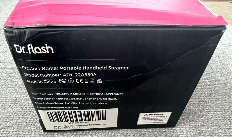 2-in-1 Portable Handheld Garment Steamer, 15s Fast Heat-up 1200W, Travel Size