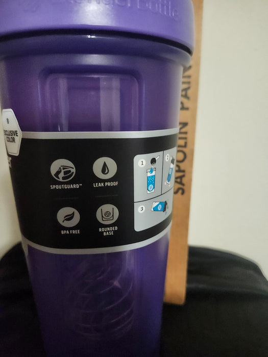 BLENDER BOTTLE CLASSIC 28 OUNCE - SPOUT GAURD, LEAK PROOF, PURPLE & DAILY SHIP (LOCAL PICKUP ONLY)
