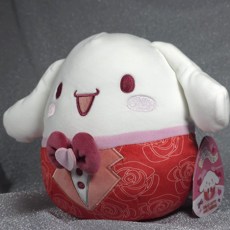 Hello Kitty 8" Squishmallows Cinnamoroll Roses and Hearts Stuffed Animal