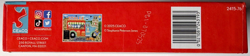 Ceaco - Stephanie Peterson Jones - Italia Food Truck - 500 Piece Puzzle For Adults - Challenging And Perfect For Game Nights - Finished Puzzle Size 21.25 X 15