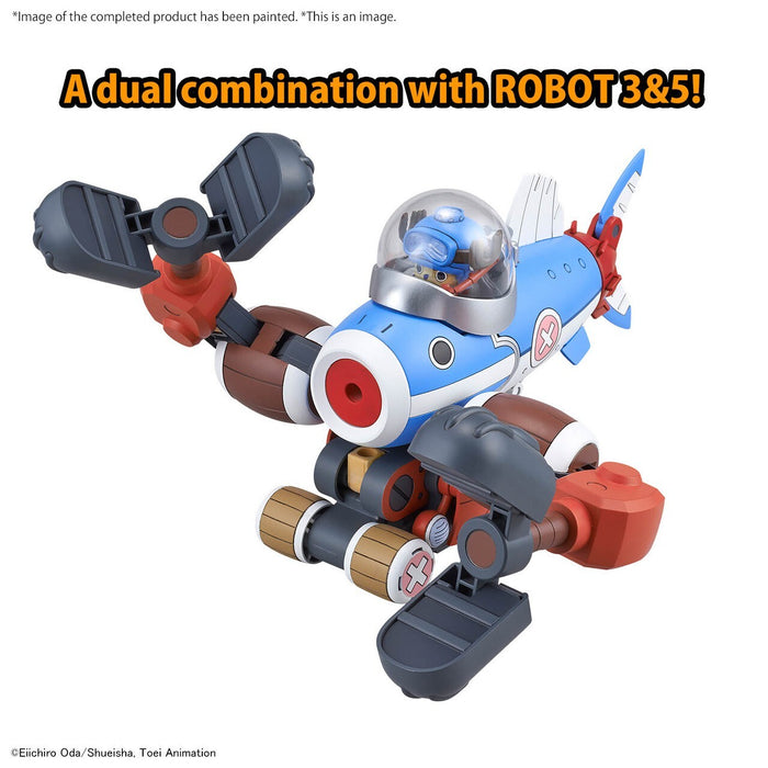 One Piece Chopper Robot 3 Submarine and 5 Crane Action Figures