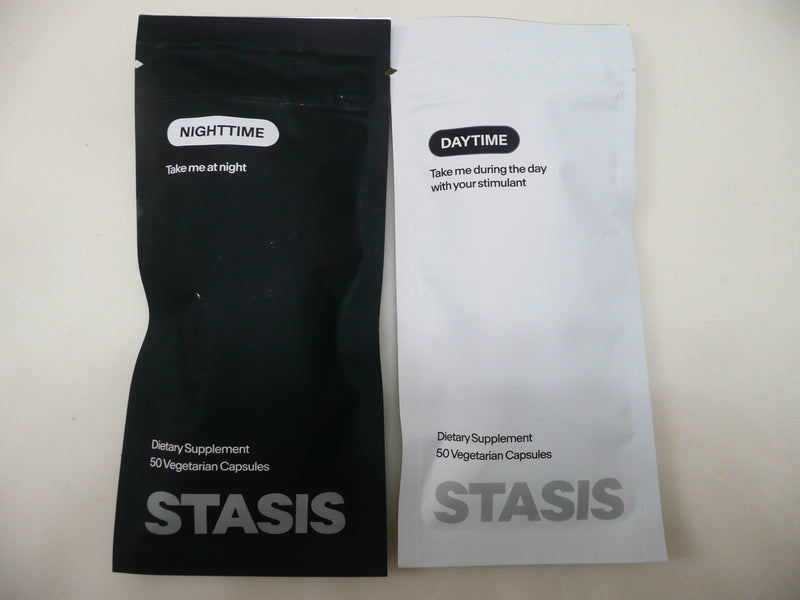 STASIS Vegetarian Nighttime Supplement 50 Capsules D3 E B6 B12