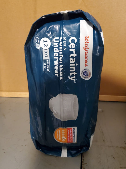 Walgreens Certainty Men's ComfortLux Underwear XXL Maximum Absorbency - 12 ct.