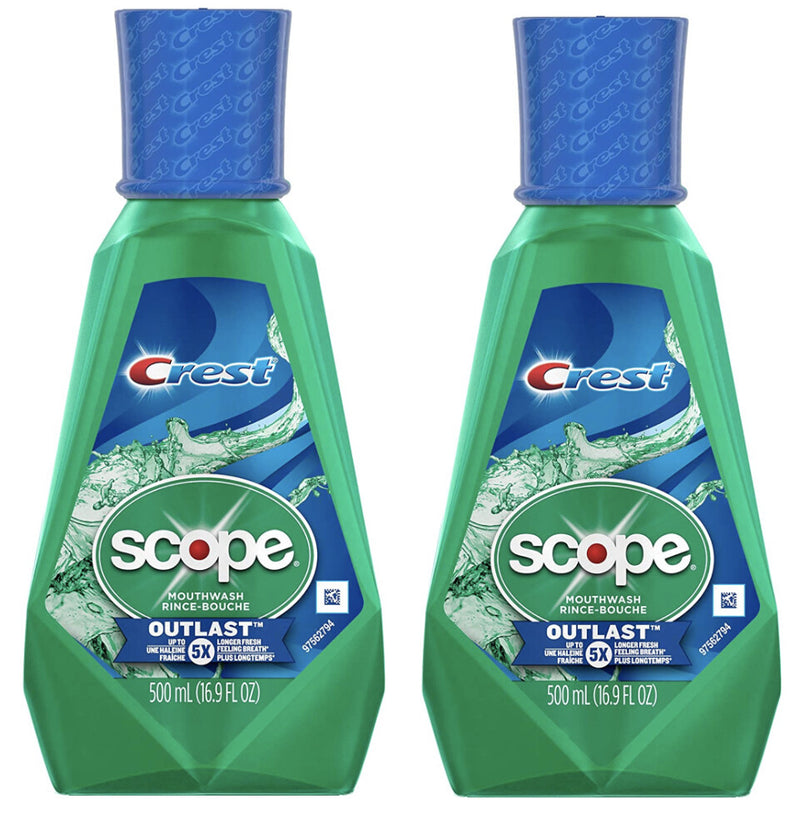 Crest Scope Outlast Mouthwash Long Lasting Mint - 500mL