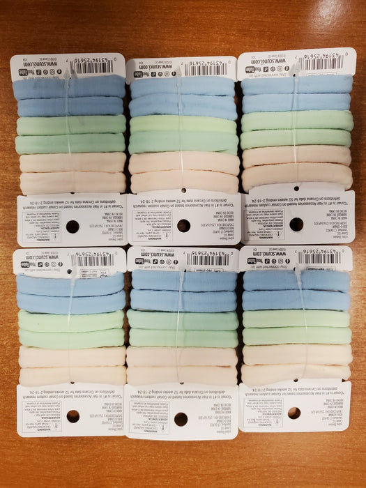 Scunci Ponytail Holder Hair ties Green/Blue No Damage (6167) R9P6a