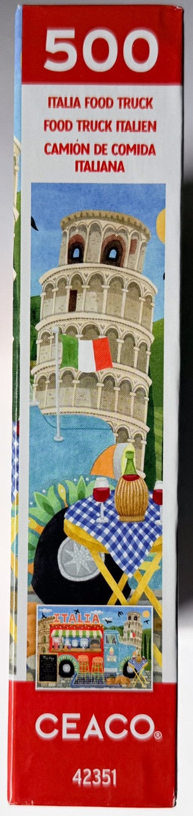 Ceaco - Stephanie Peterson Jones - Italia Food Truck - 500 Piece Puzzle For Adults - Challenging And Perfect For Game Nights - Finished Puzzle Size 21.25 X 15