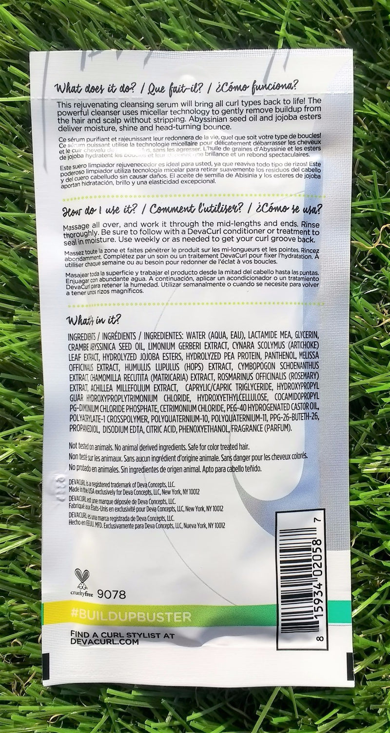 Lot of 35 x 1oz DevaCurl BuildUp Buster Gentle Cleansing Serum Sample Travel