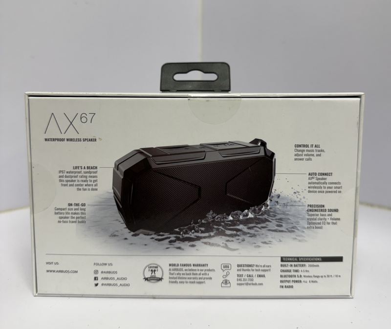 Airbuds AX67 Waterproof Wireless Speaker