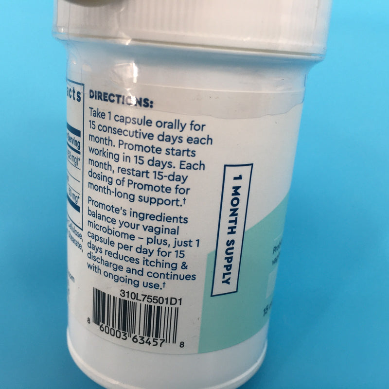 Uqora Promote Vaginal Probiotic + Lactoferrin 15 Capsules